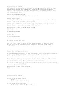 Azure & Kubernetes Login Guide