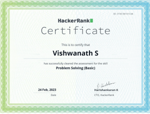 problem solving basic certificate