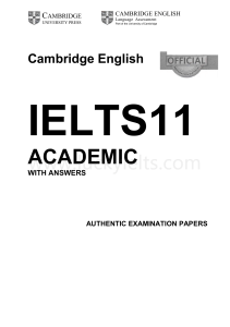 Cambridge IELTS 11 with Answers Academic 