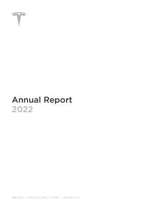 TESLA Annual Report 2022