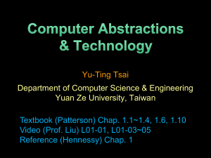 01 - Computer Abstractions And Technology