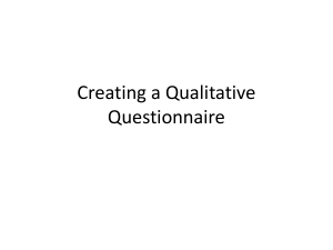 Qualitative Questionnaire FISHER
