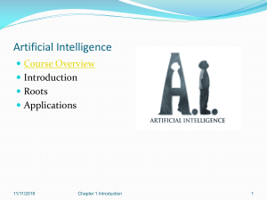 Artificial Intelligence Course Overview