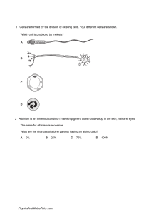 Inheritance (Multiple Choice) 1 QP