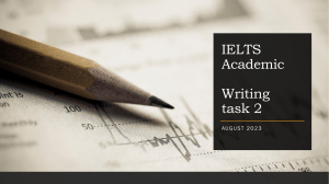 IELTS Academic Writing Task 2 Aug 2023