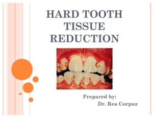 hard tooth tissue