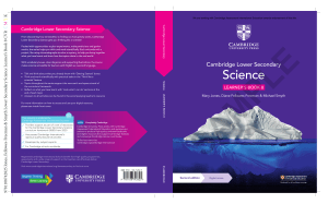 Cambridge Lower Secondary Science Learner's Book 8