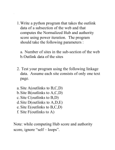 Web Link Analysis with Python: Hub and Authority Scores