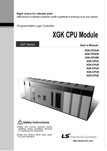 Manual XGK-CPU Eng V2.00