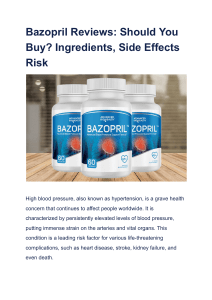 Bazopril Reviews  Should You Buy  Ingredients, Side Effects Risk