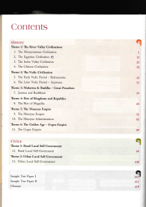 History & Civics Textbook Contents