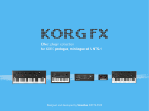KORG FX User Manual