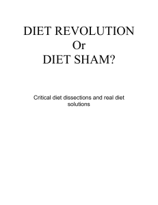 Hale -Diet Revolution or Diet Sham