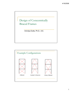 Design of Concentrically Braced Frames