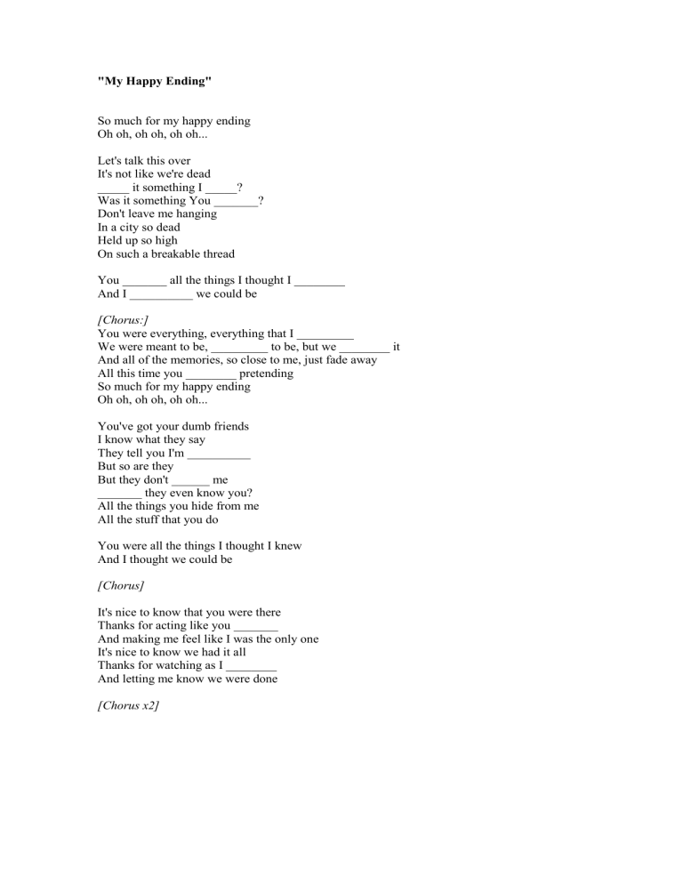Activities With Songs