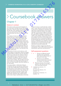 Coursebook answers chapter 1 asal chemistry