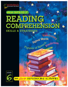 Reading Comp. Skills  Strategies Level 6
