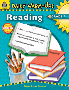 Daily Warm-Ups Reading Grade 7 Standard E-book