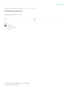 Studying Documentation