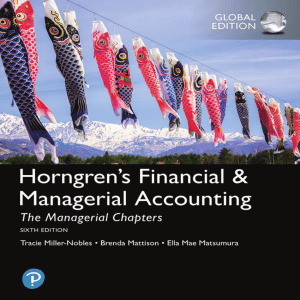 Horngren’s Managerial Chapters