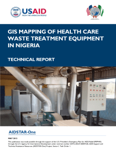 AIDSTAROne Nigeria GIS Report web