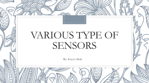 Various type of Sensors
