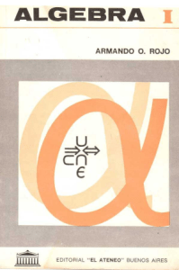 Algebra I - Armando Rojo