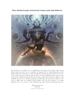 Creation of the Vedic Multiverse