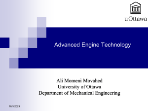 Advanced Engine Technologies