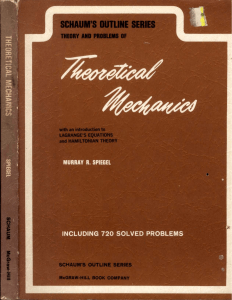 Theoretical mechanics book
