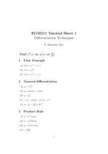 tutorial sheet 1