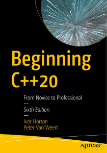 Horton I., van Weert P. - Beginning C++20 From Novice to Professional, 6th Ed. - 2020