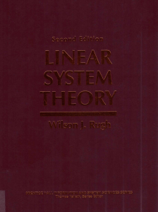 Linear System Theory Rugh
