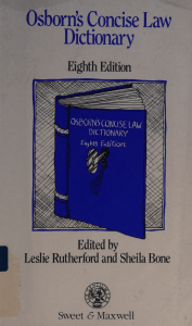 Osborn's concise law dictionary - Osborn, P. G. (Percy George)