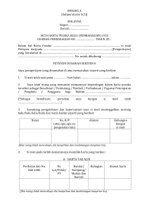 Borang Permohonan Baru - Bahasa Melayu Borang A - Seksyen 8