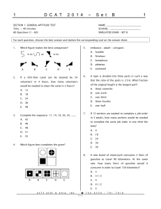 Copy of DCAT2014 SIMULATED SET B SECTION 1 GENERAL APTITUDE