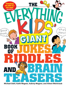 kids giant book of jokes riddlesand brain teasers