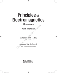 principle of electromagnetics ed 4