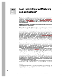 Case-21-Coca-Cola-Integrated-Marketing-Communications