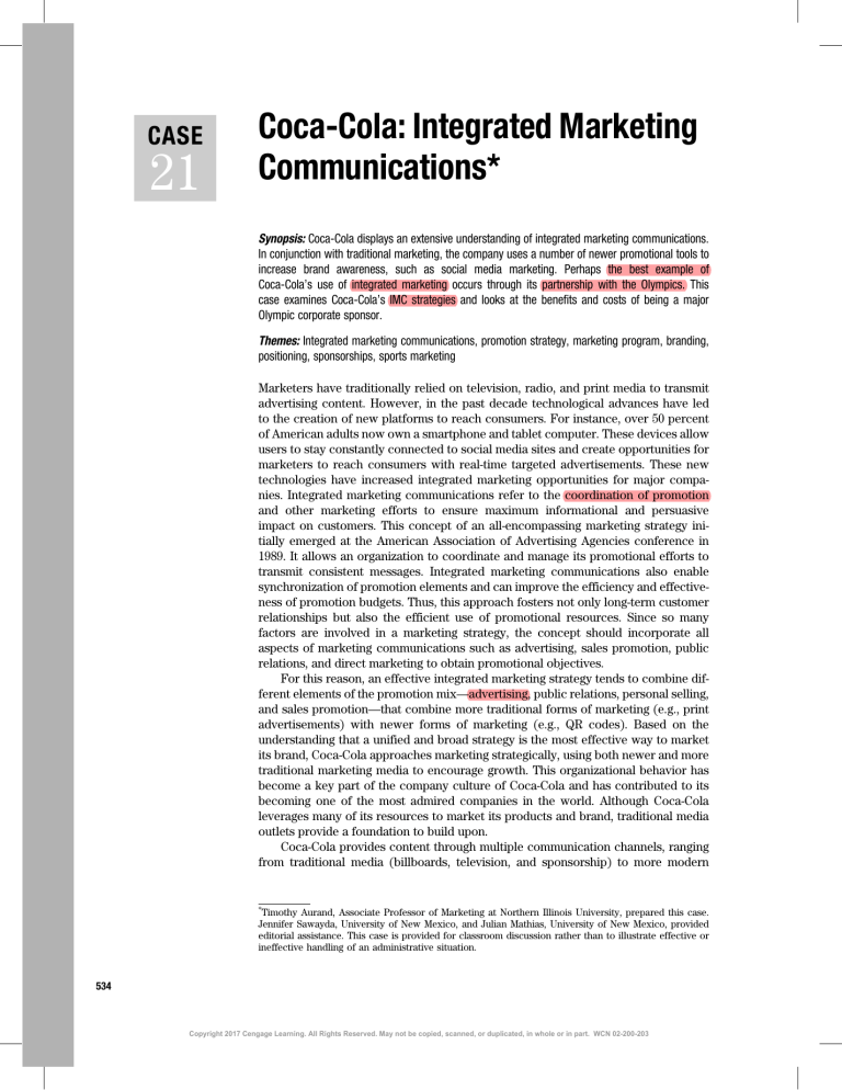 integrated marketing communication case study