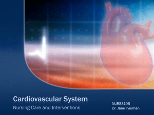 Cardiovascular System Nursing Assessment 2022 - Brightspace