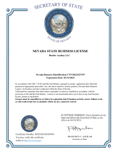 Hustler Academy LLC Business License (1)