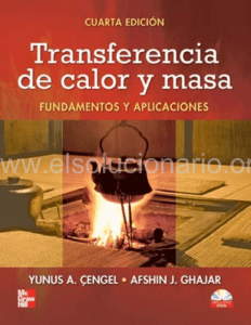 Transferencia De Calor y Masa 4ta ed Cen