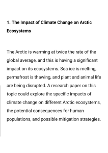 climate change