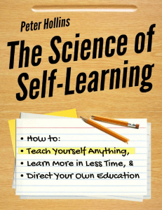 The Science of Self-Learning - Peter Hollins