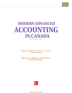 Darrell Herauf, Murray W. Hilton - Modern advanced accounting in Canada-McGraw-Hill Ryerson (2016)