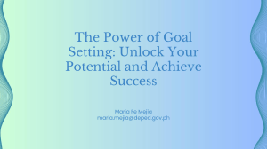 The Power of Goal Setting  Unlock Your Potential and Achieve Success