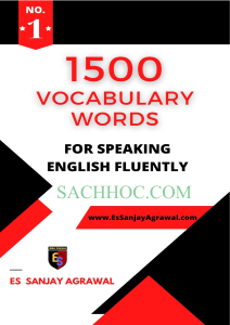 1500 Vocabulary Words For Spoken English