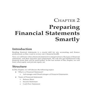Preparing Financial Statement 