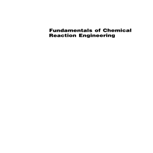 Fundamentals of Chemical Reaction Engine
